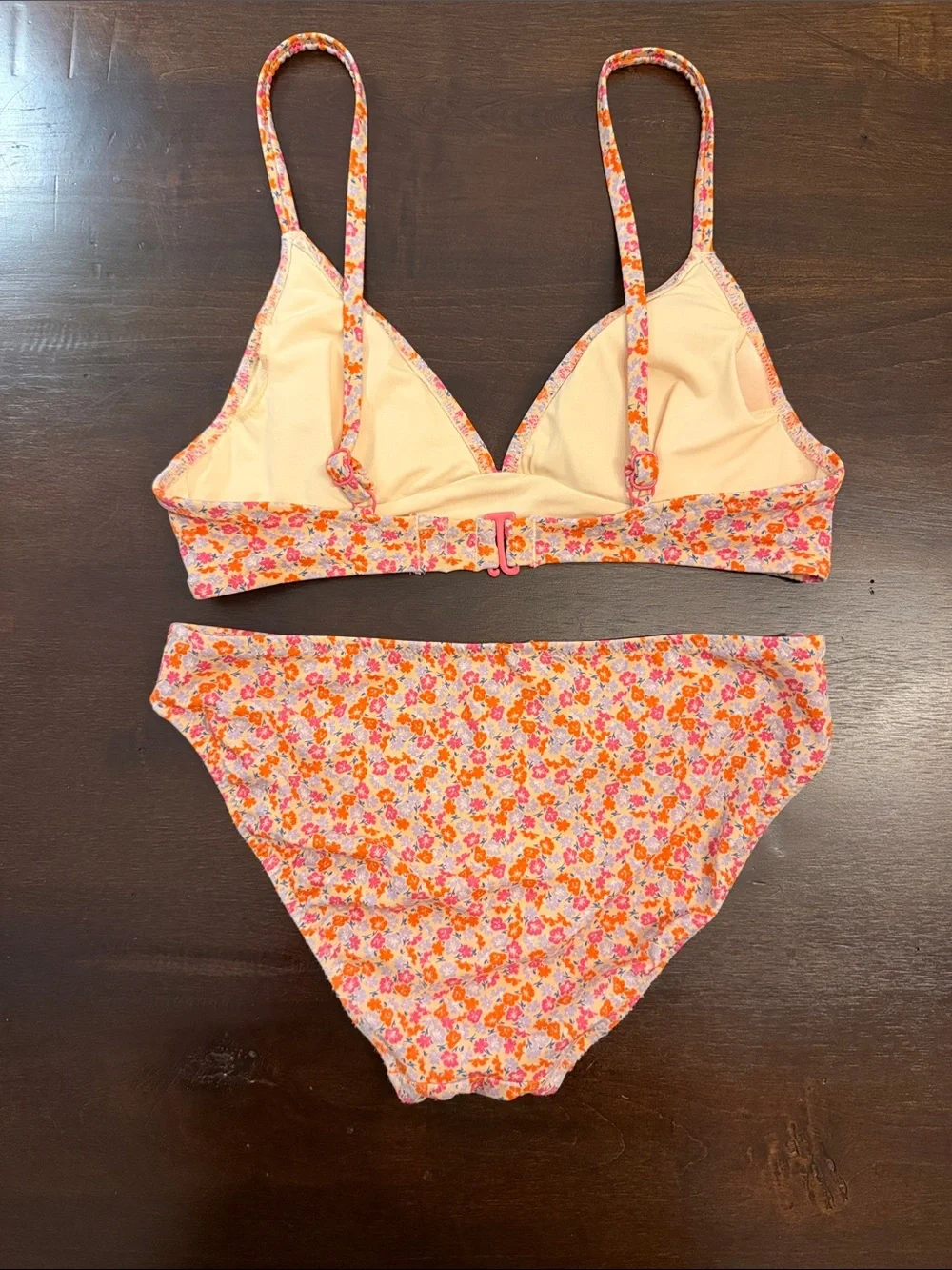 Girls Floral Two Piece Swim Suit